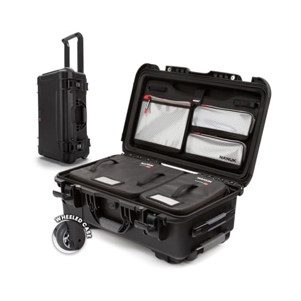 NANUK 935 Pro Foto mit N-Cubik - Wasserdichter Reisekamera-Hartschalenkoffer mit 13S & 13M N-Cubik E