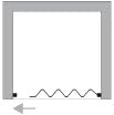 Forte Duschtür in PVC 90 cm H185 mod. Aura Seitlich, 90 CM