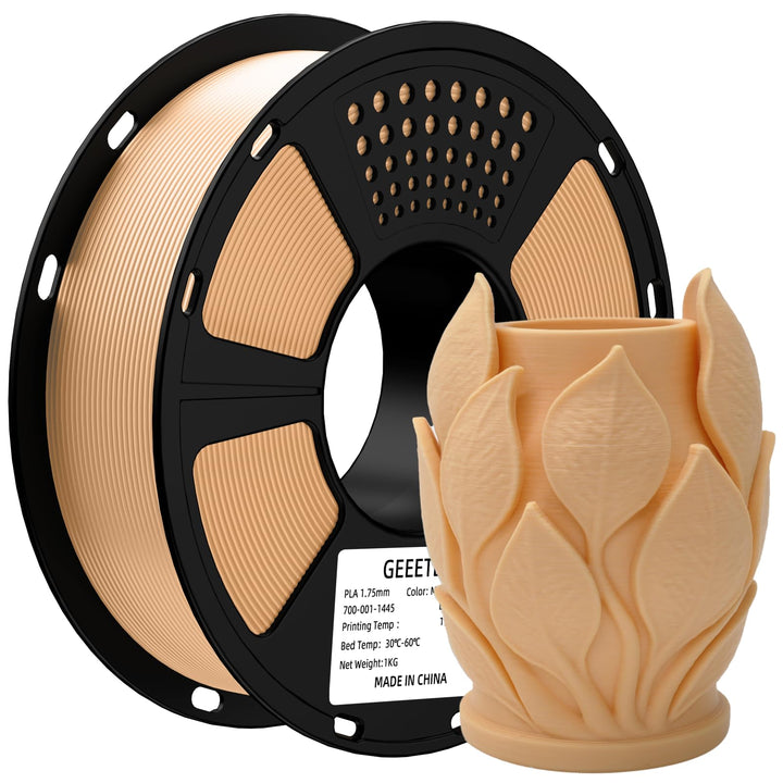 GEEETECH Matte PLA Filament, 3D-Drucker PLA Filament 1 kg Spule, Genauigkeit +/- 0,03 mm, Hautfarbe,