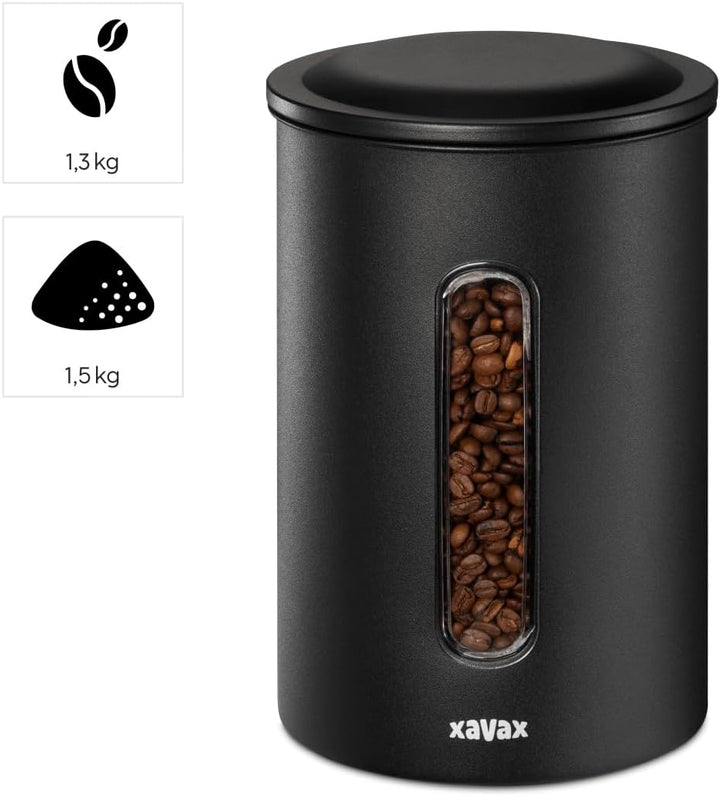 Xavax | Vorratsdose für Kaffee aus Edelstahl (Kaffeekanne, grosse Kapazität, mehr als 1 kg Kaffee, g