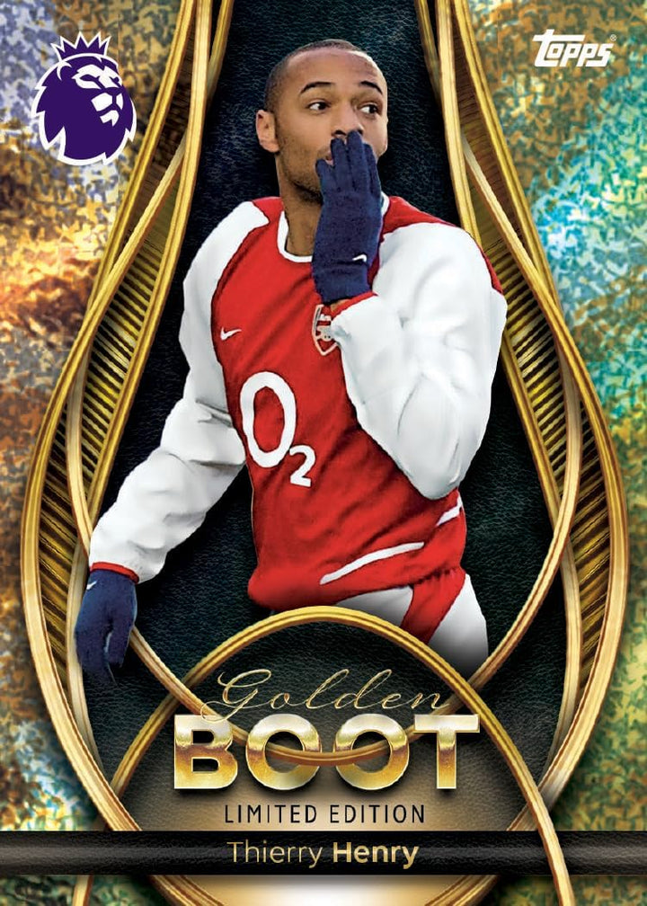 Topps Premier League 2026 - Debüt Edition - Golden Boot Tin - enthält 57 Karten, darunter 7 exklusiv