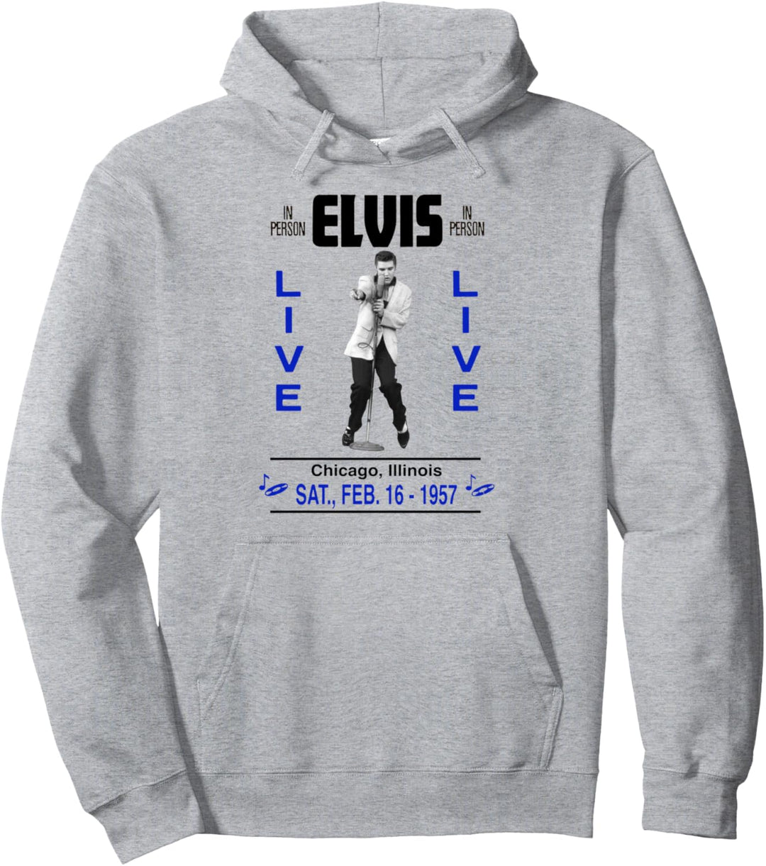 Elvis Presley Offizielles Chicago Konzert von 1957 Pullover Hoodie