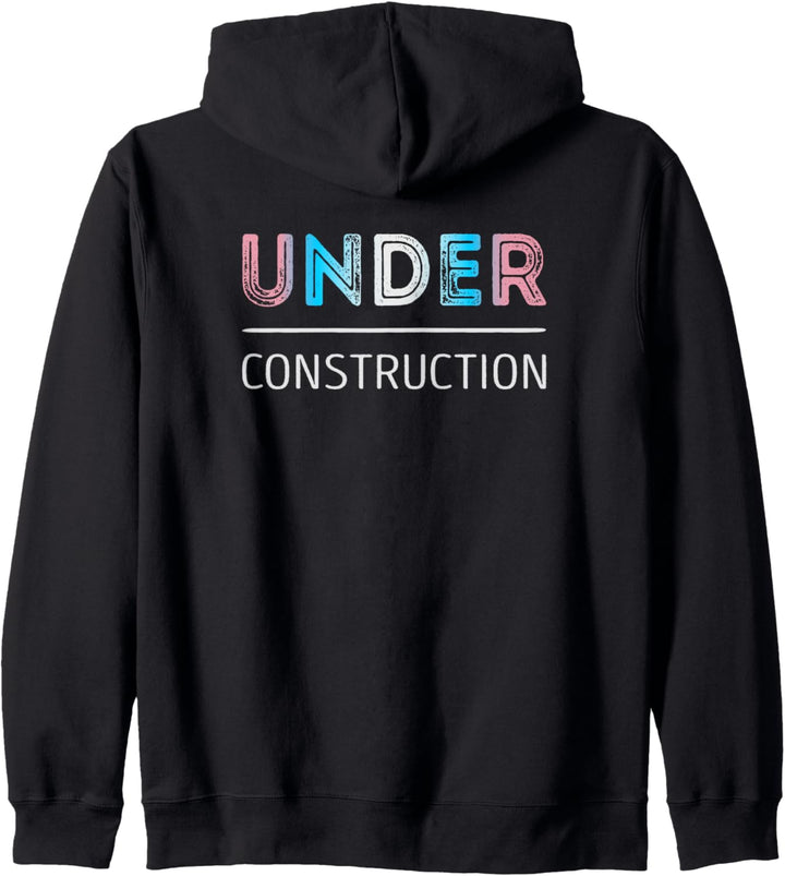Under Construction Trans Pride Kapuzenjacke