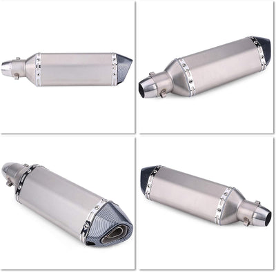 Acouto Universal Motorrad Dirt Bike Modifiziertes Auspuffrohr mit DB Killer (B) für Pot D Echappemen