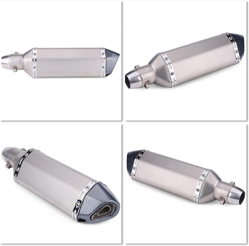 Acouto Universal Motorrad Dirt Bike Modifiziertes Auspuffrohr mit DB Killer (B) für Pot D Echappemen