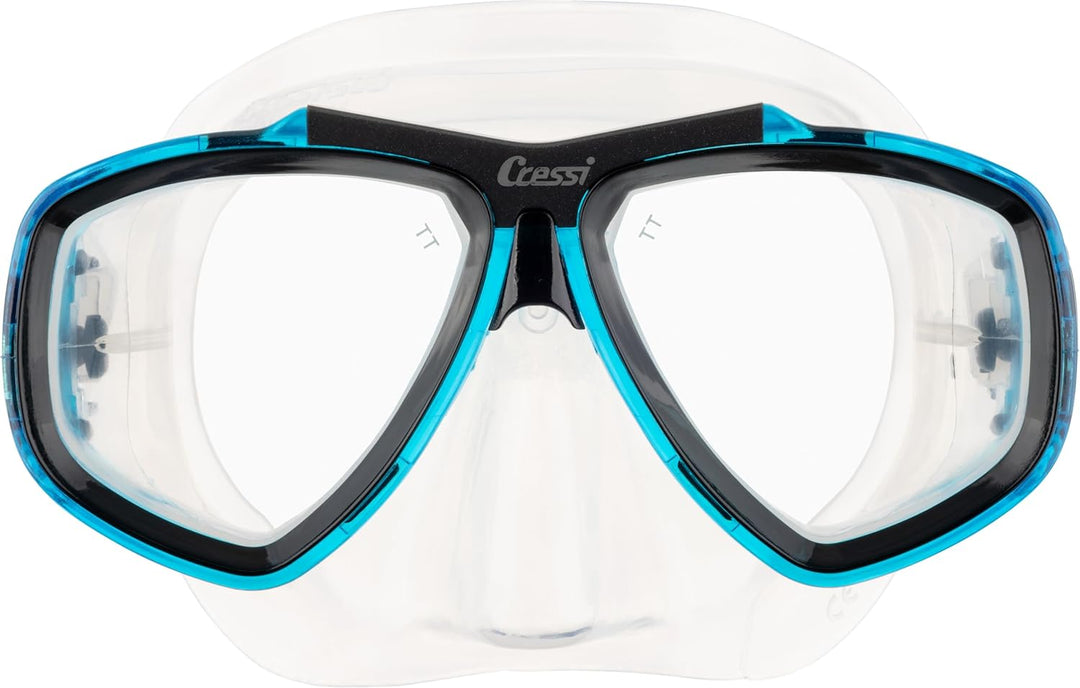 Cressi Focus - Schnorchelmaske, Einstellbar Schnorchelset Erwachsene, Taucherbrille Kinder und Tauch