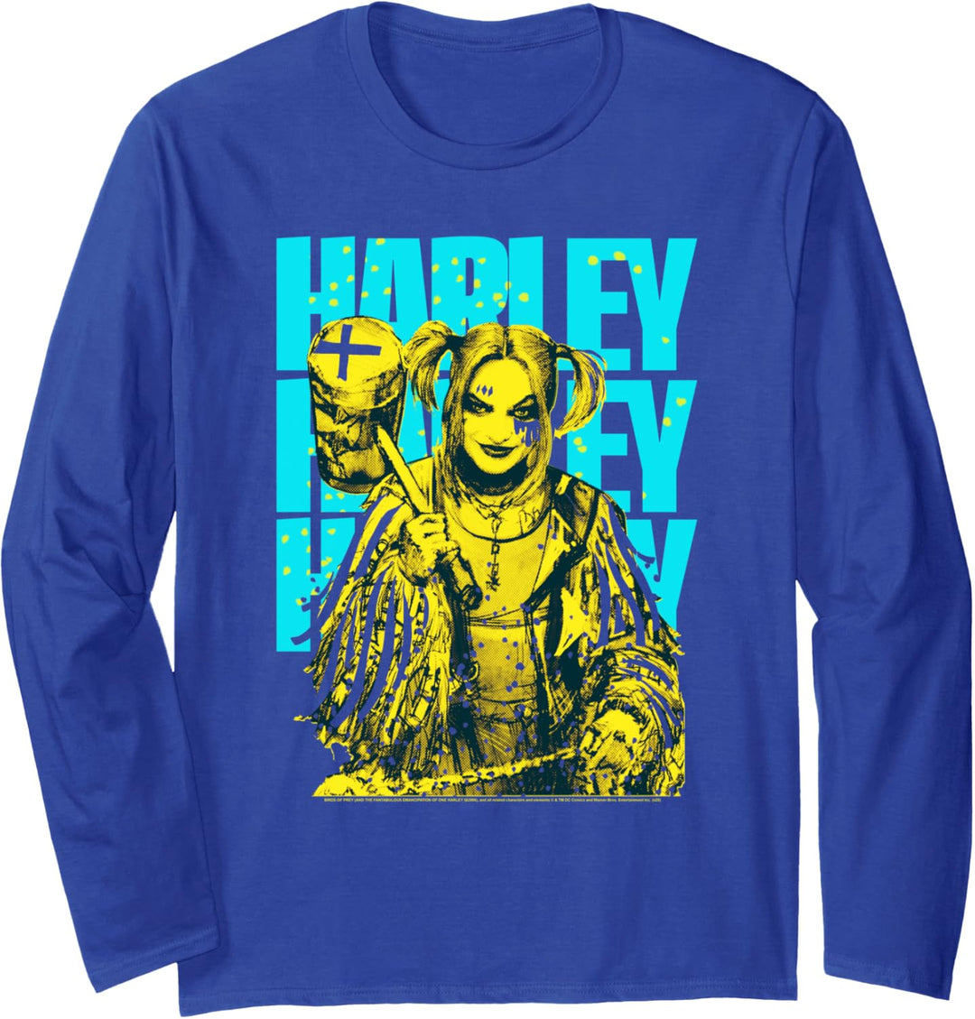 Birds of Prey Harley Quinn Painted Langarmshirt
