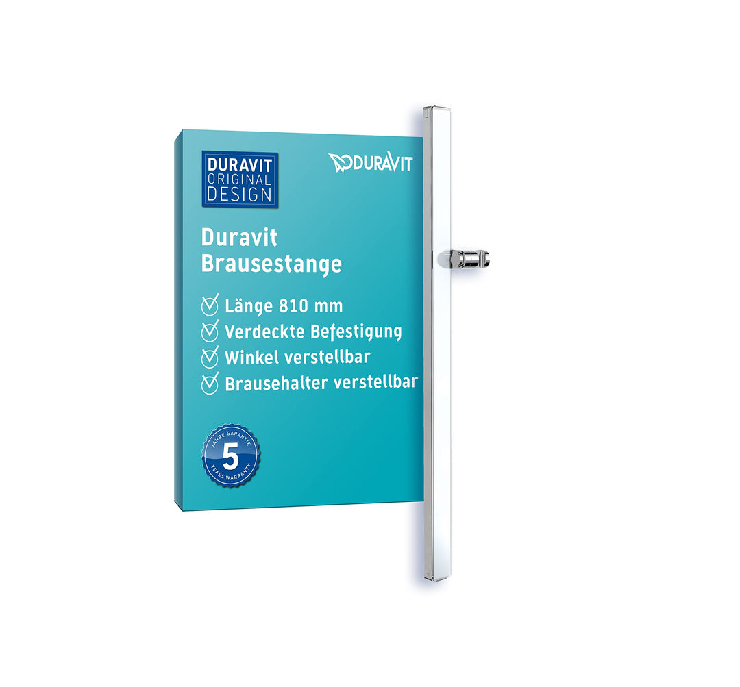 Duravit Universal Duschstange, Brausestange mit höhenverstellbarer Handbrausehalterung, variable Dus