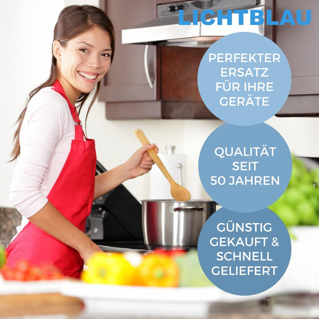 LICHTBLAU 2er Set Mitnehmer Flügelrad für Bosch Küchenmaschine MUM4 mit transparentem Deckel I Durch
