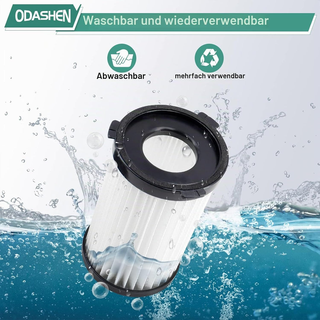 6 Stück Filterzubehör für Balter Vento H1 H2 für MooSoo D600 Ersatzteile, für Clatronic BS 1306N, BS