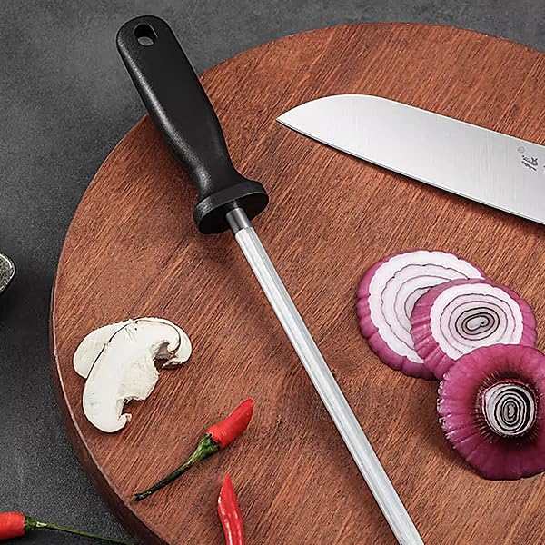 Wetzstab Keramik für Messer, Dual-Purpose-Grobschliff- Und Feinschliff-Wetzstahl Schärfer Messer Sch