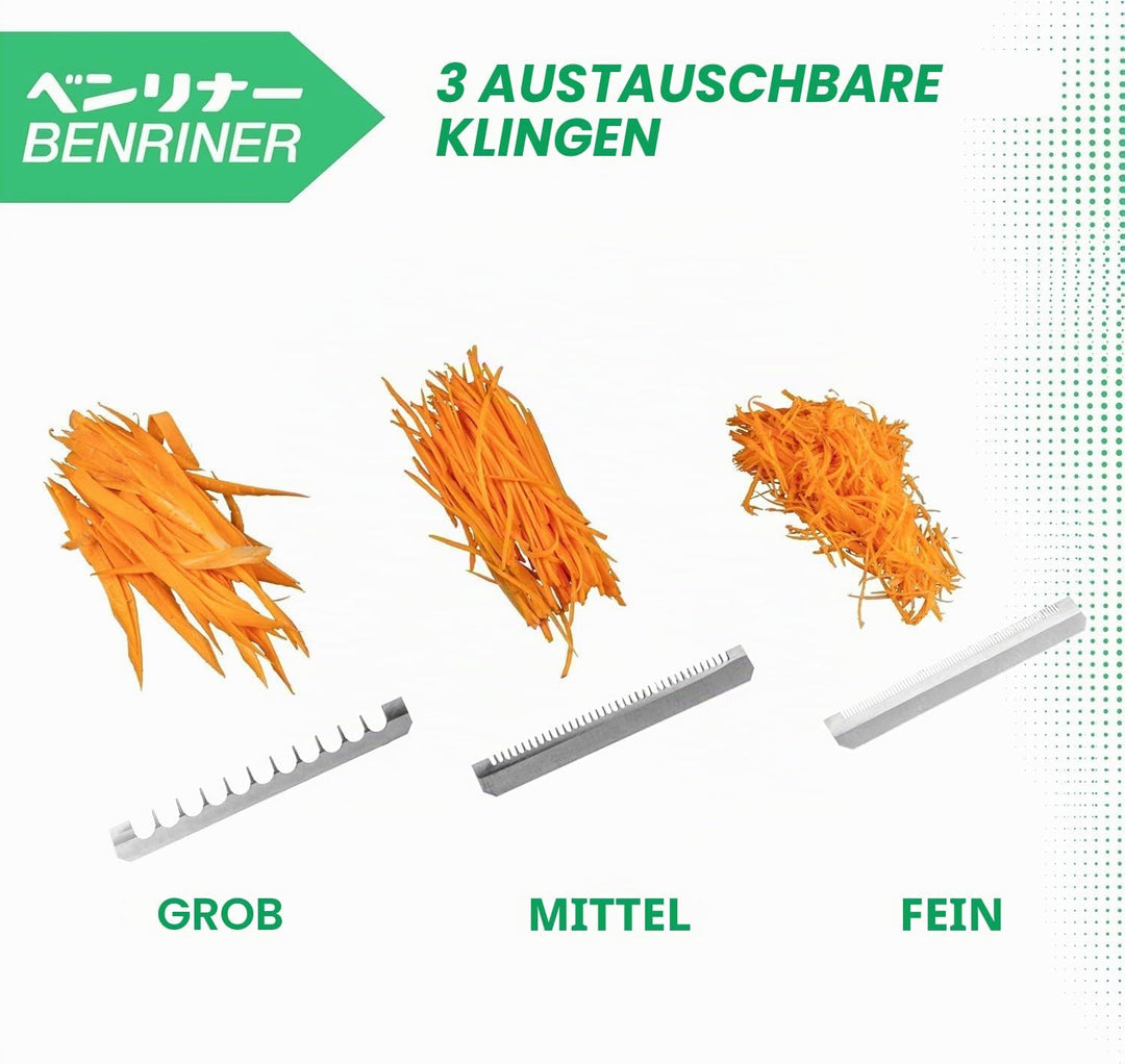 Benriner BN-95W-1 Mandoline, Edelstahl, weiss Weisse Version, Weisse Version