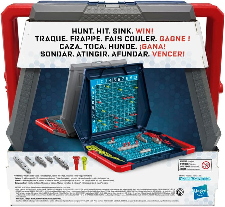 Hasbro Battleship Klassisches Brettspiel, spannendes Strategiespiel für Kinder ab 7 Jahren, BATTLESH