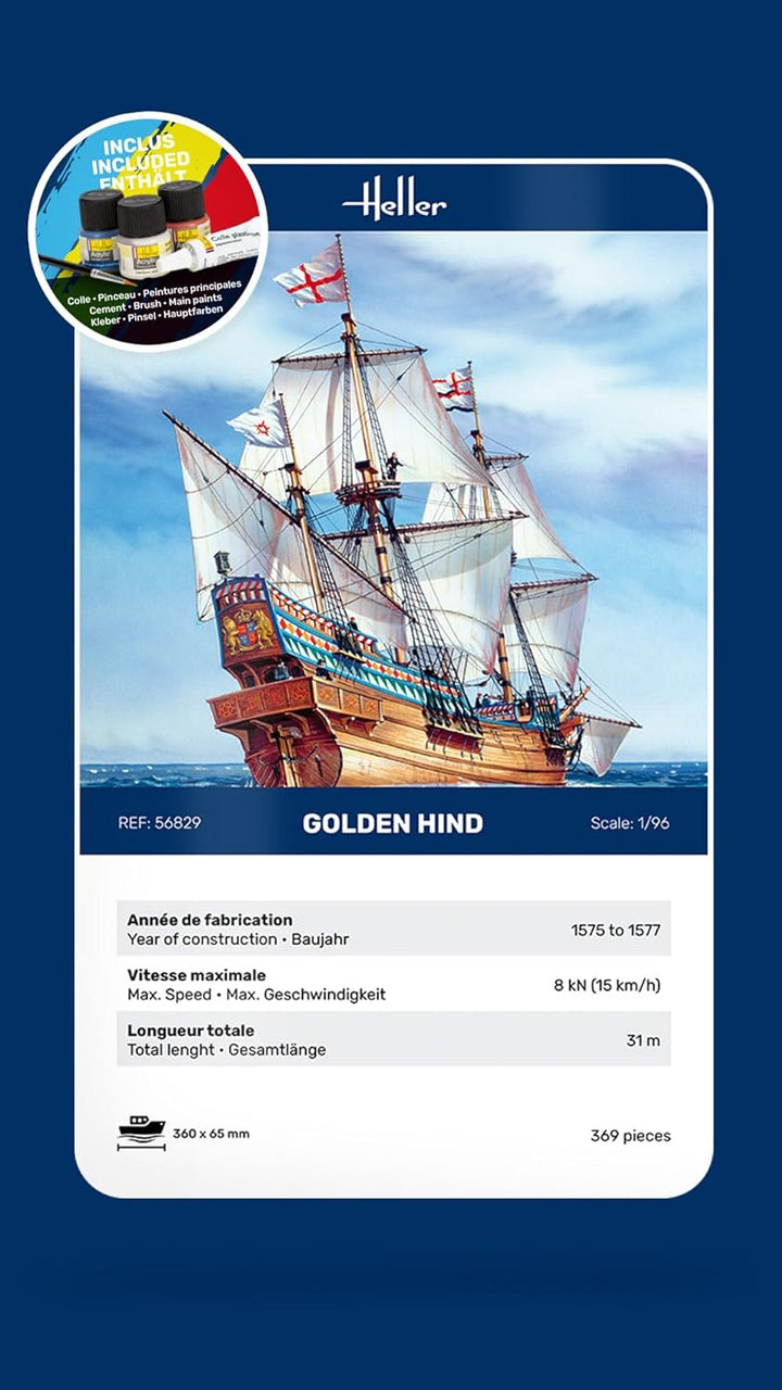 Maquette Bateau : Starter Kit : Golden Hind