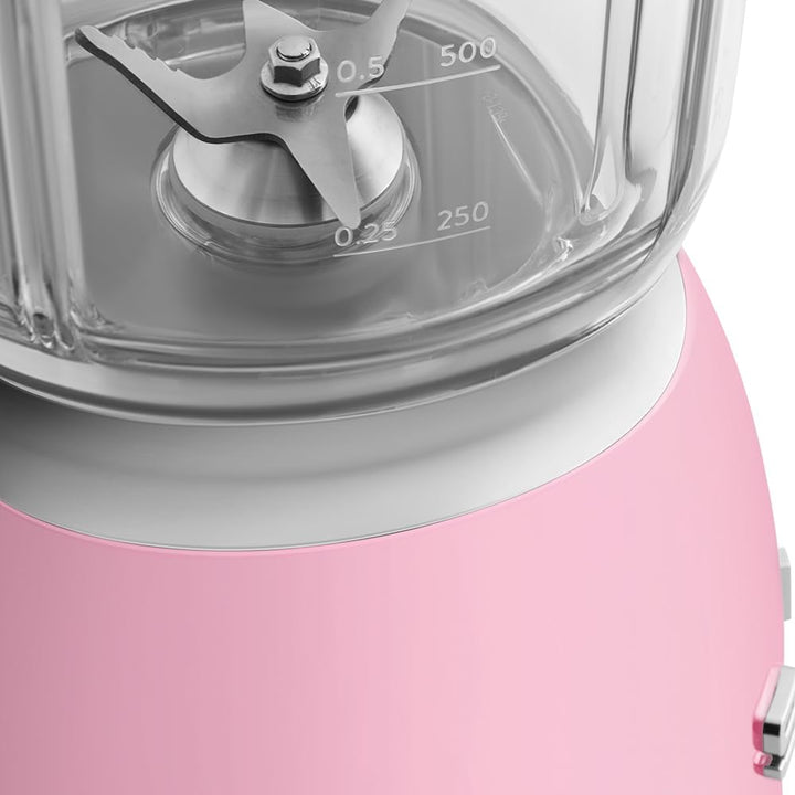 Smeg, BLF03PKEU, 1,5 l Standmixer, 4 -Geschwindigkeitsstufen, 4 Automikprogramme, Abnehmbare Doppelk