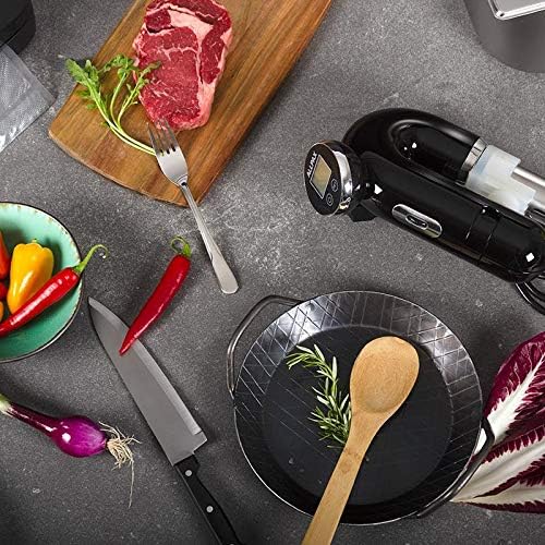 Allpax SVU Sous Vide Garer in Schwarz, für Wasserbäder bis 20 l, gebogenes Design mit LED-Display, z