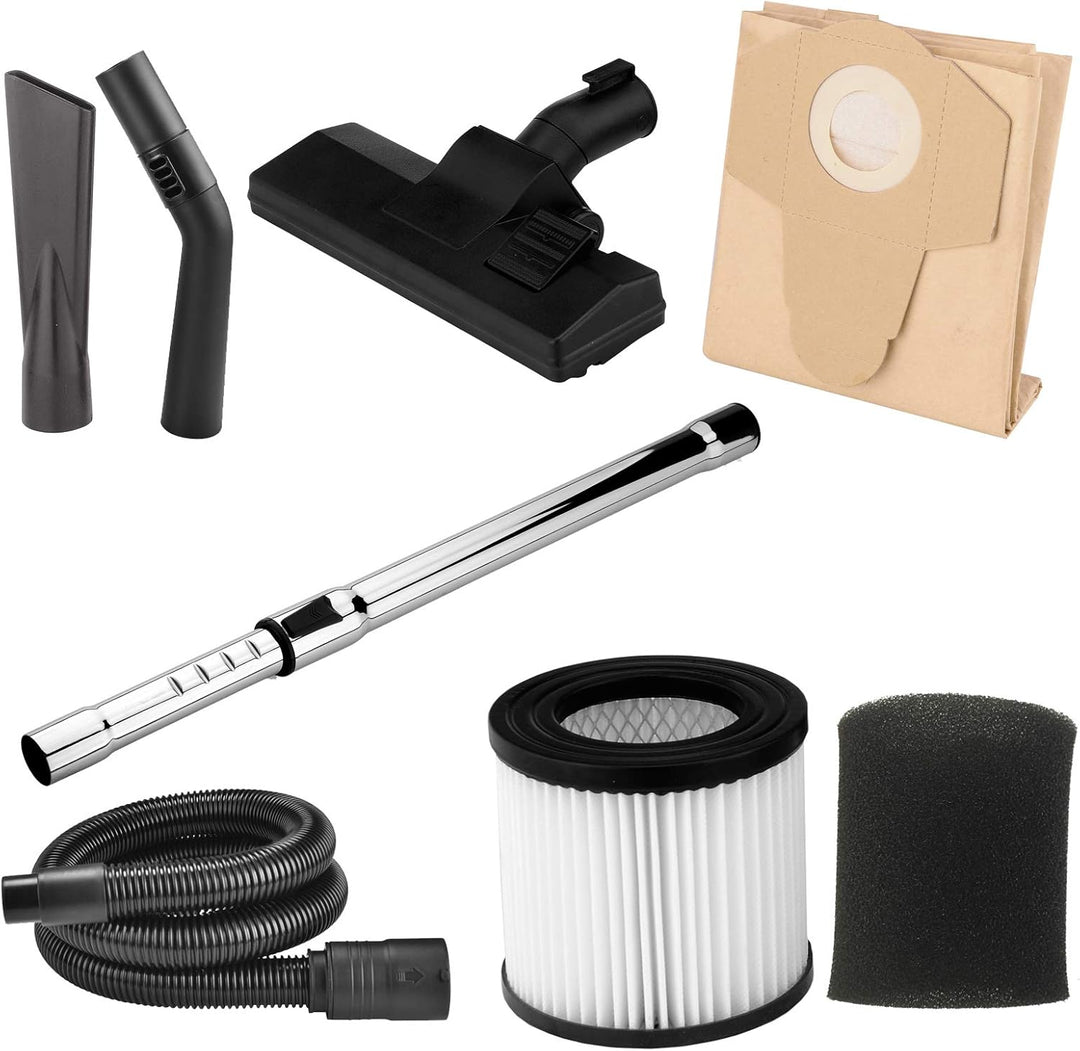 DMS® Industriestaubsauger für Nass u. Trocken Sauger | Edelstahl 2300W + Steckdose | starke Saugkraf