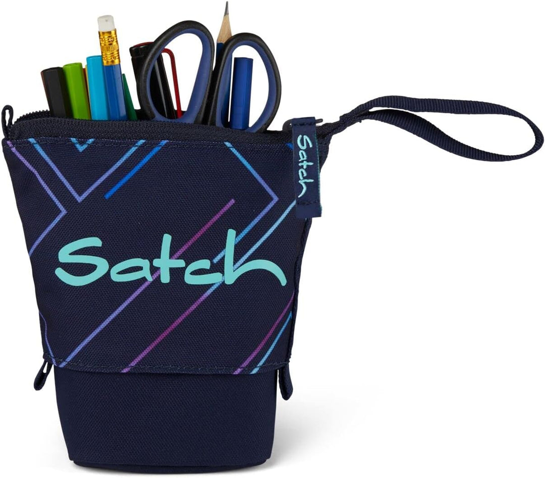 Satch Pack Pencil Slider Edition Schulrucksack Set 3tlg. mit Sporttasche (Purple Laser), Purple Lase