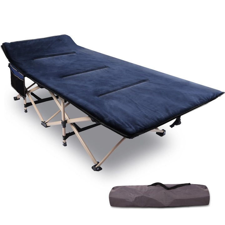 REDCAMP Campingbett Feldbett Klappbar mit Auflage für Erwachsene, XXL 190 x 71 x 38 cm Faltbar Feldb