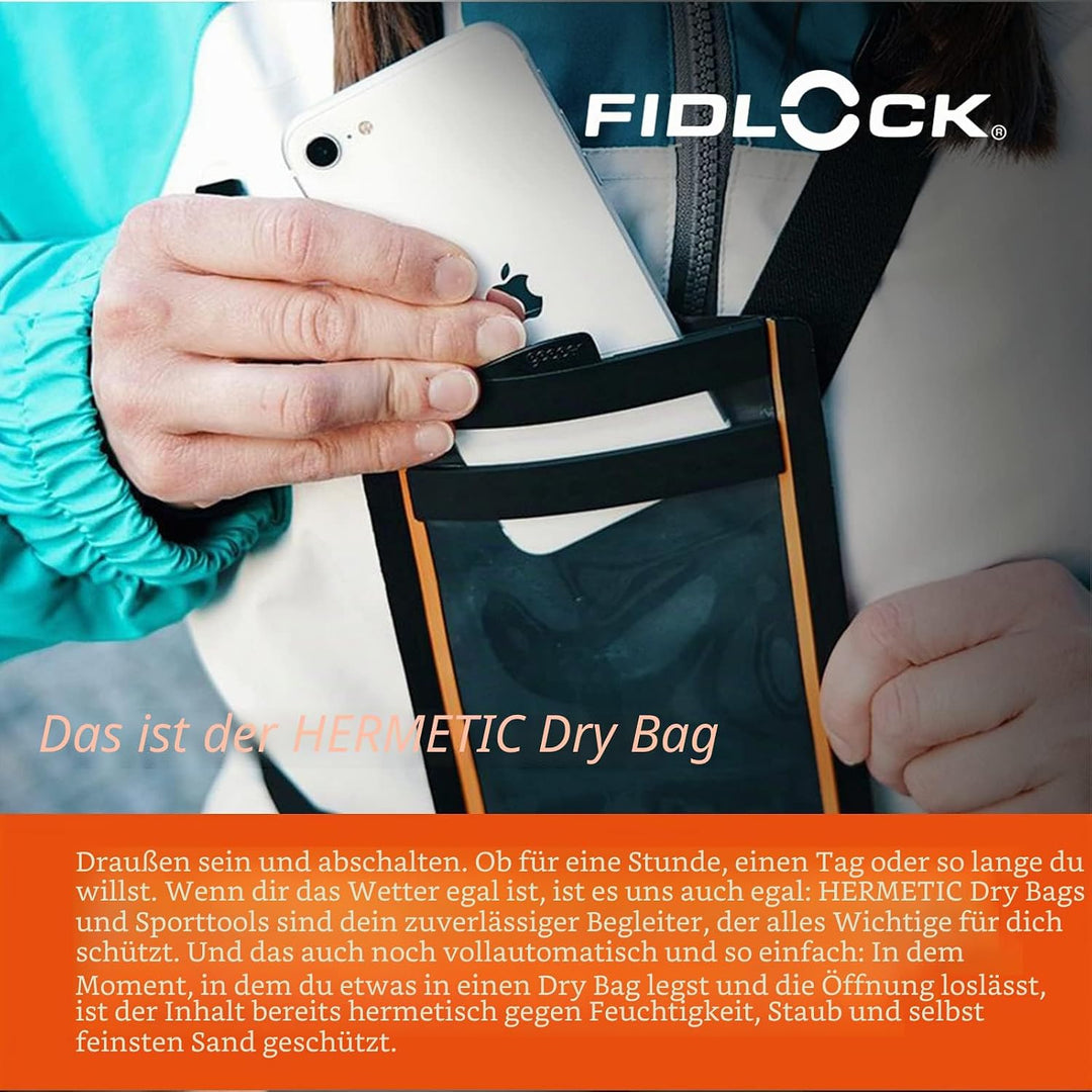 Fidlock Hermetic Chest-Bag, Black/transparent/Black