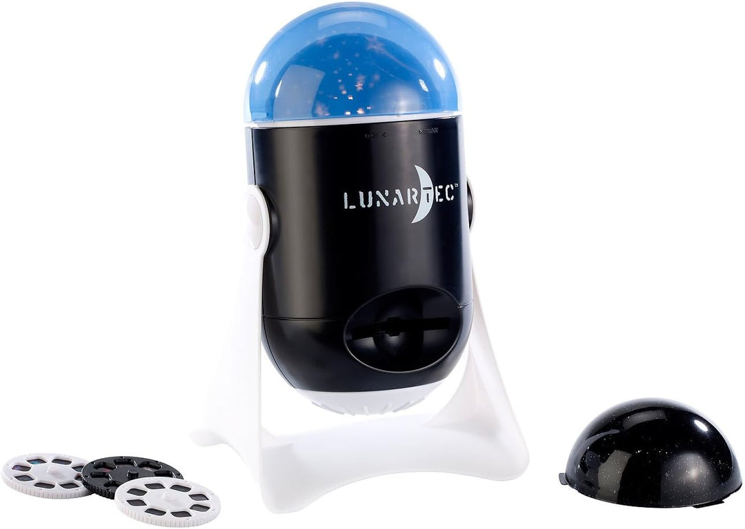 Lunartec Sterneprojektor: 2in1-Sternenhimmel- und Bilder-Projektor "Weltallzauber", 26 Vorlagen (Pro
