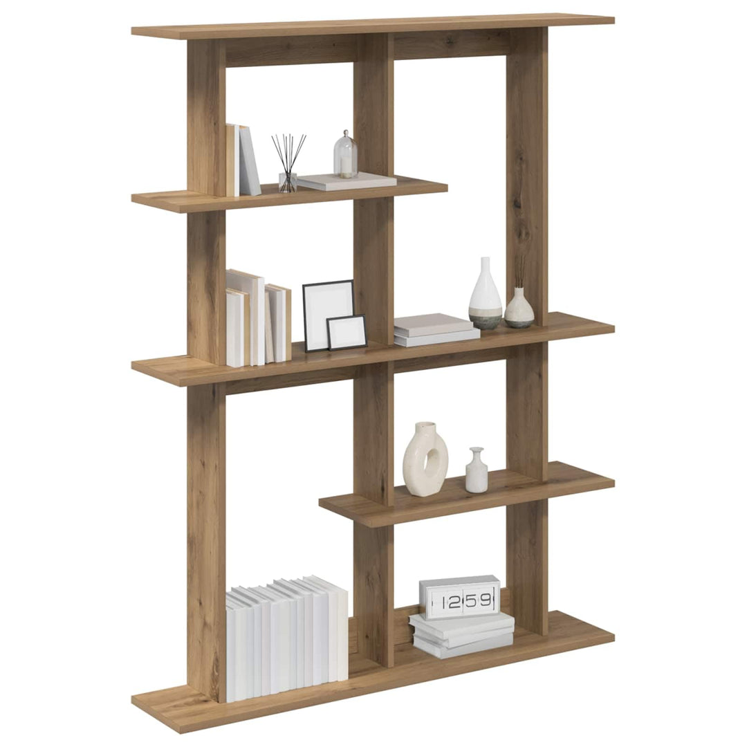 vidaXL Wandregal Artisan-Eiche 102 x 20 x 130 cm Holzwerkstoff, Artisan-eiche