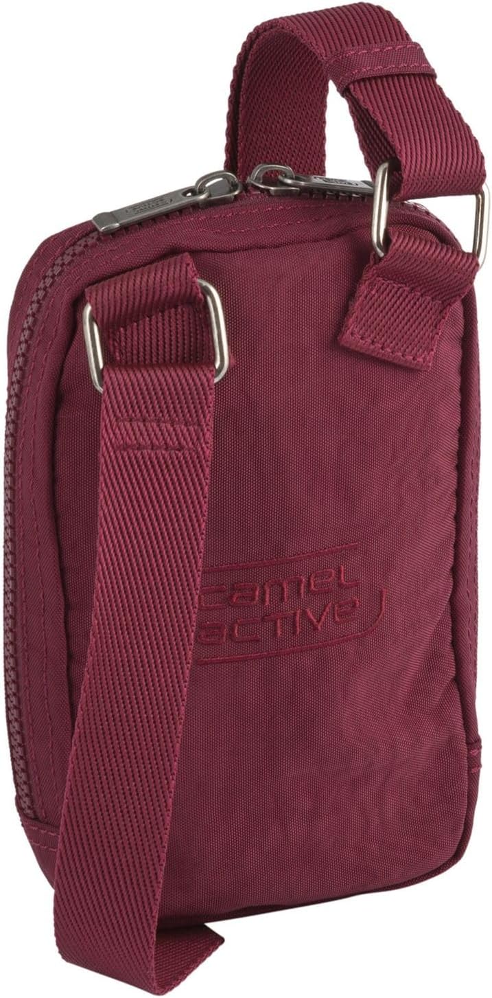 camel active Journey Herren Umhängetasche Crossbody Bag Klein Dark Red XS, Dark Red XS