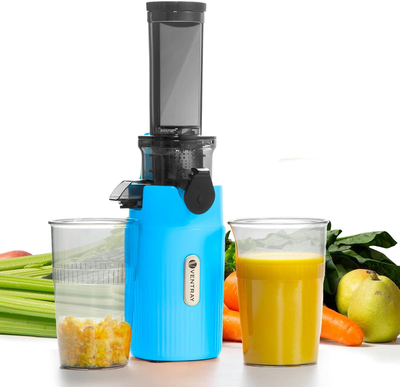 Ventray Ginnie Entsafter - Slow Juicer mit 60 U/min Niedriger Geschwindigkeit, Entsafter Gemüse und