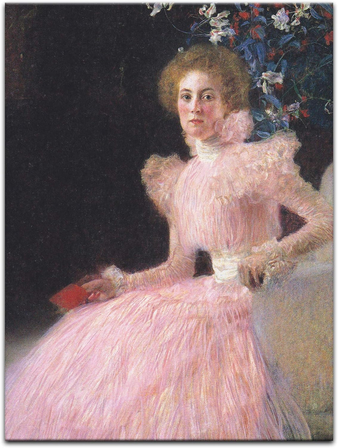 Bilderdepot24 Bild auf Leinwand | Gustav Klimt - Bildnis der Sonja Knips in 60x80 cm als Wandbild |