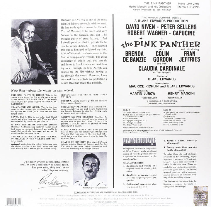 Pink Panther (Music from the Film Score), Vinyl