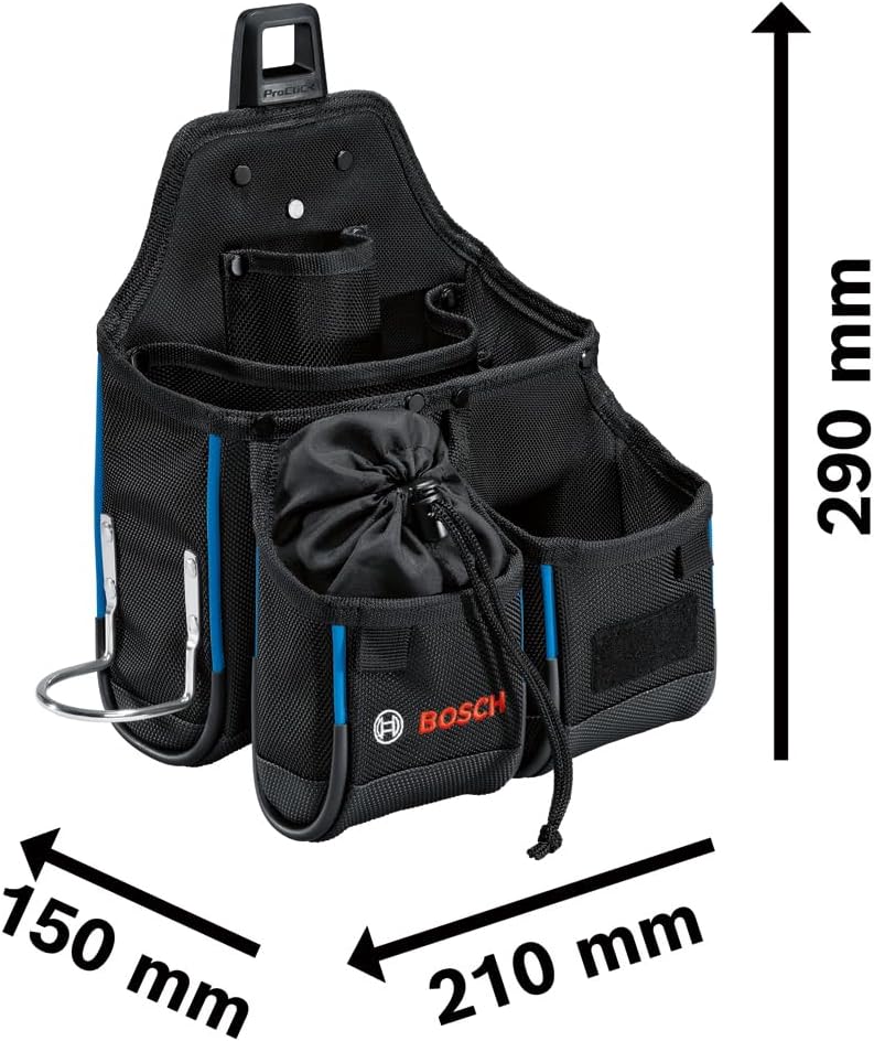 Bosch Professional Combo Kit: Werkzeuggürtel + Handwerkzeug-Set (inkl. 1x Gürtel 108, 1x GWT 2, 1x G