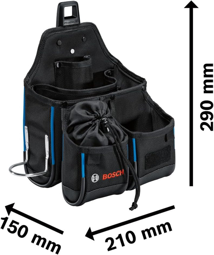Bosch Professional Combo Kit: Werkzeuggürtel + Handwerkzeug-Set (inkl. 1x Gürtel 108, 1x GWT 2, 1x G