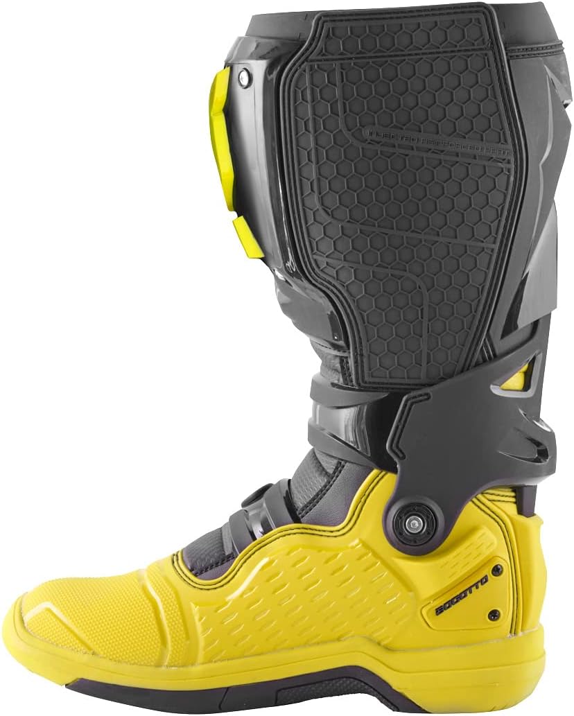 Bogotto MX-7 G Motocross Stiefel, gelb/schwarz, 43 43 EU Gelb Schwarz, 43 EU Gelb Schwarz