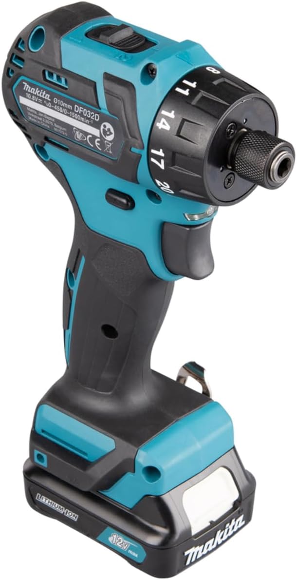Makita Df032Dsaj Drill Schwarz, Blau 1 Kg - Drills (1 Cm, 2,8 Cm, 35 Nm, 21 Nm, 2,5 M/S², 450 Rpm)