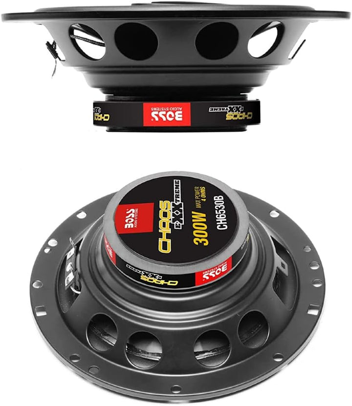KIT Set FÜR BOSS Audio Systems CH6530B 2 Koaxiallautsprecher 3-Wege 16,5 cm 6,5" 150 Watt RMS 300 Wa