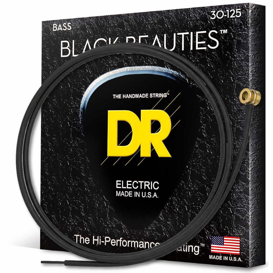 DR B EXBK BKB6-30 Extra Black Beauties Medium Saite (6-String)