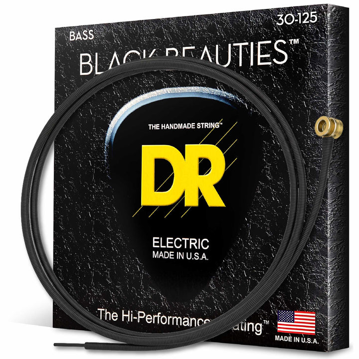 DR B EXBK BKB6-30 Extra Black Beauties Medium Saite (6-String)