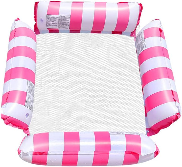 2 Stück Luftmatratze Pool,123 X 120cm Aufblasbarer luftmatratze mit Netz,4 IN 1 Wasserspielzeug Pool