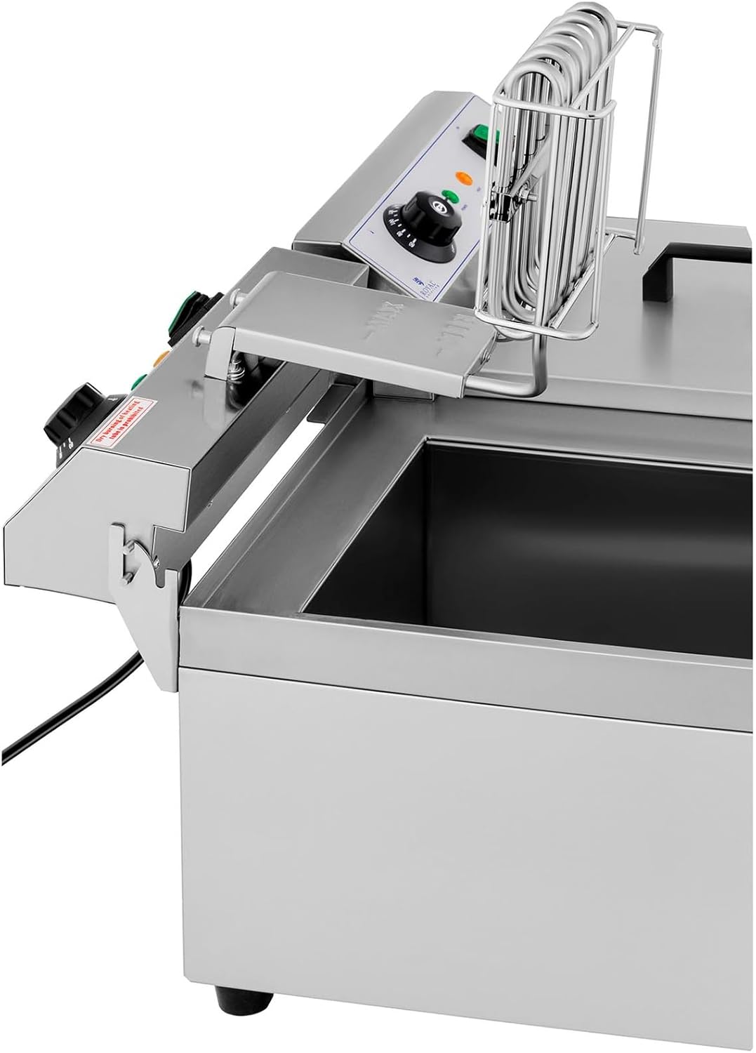 Royal Catering Elektro-Doppel-Fritteuse Edelstahl Doppel-Fritteuse (2 x 3200 W, Kapazität: 2 x 13 l,