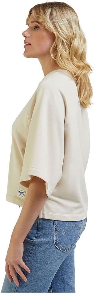 Lee Damen Raglan Sweat Sweatshirt, Beige