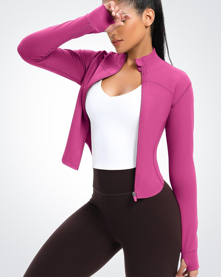 QUEENIEKE Damen Gym Jacket, XS Hei&#xDF;es Rosa
