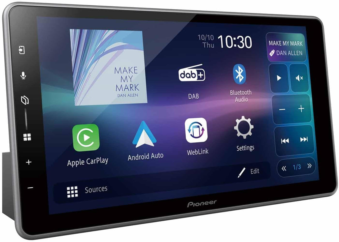 Pioneer SPH-DA97DAB-UNI - 1DIN Mediacenter, kapazitives 9,0" Touchpanel, mit Wi-Fi, Bluetooth, Apple