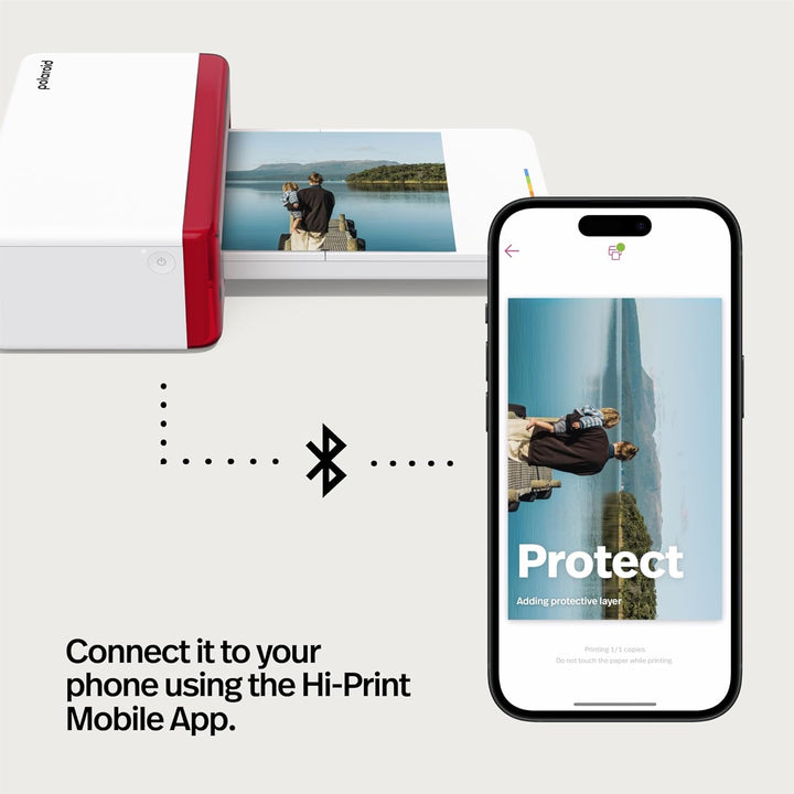 Polaroid - Everything Box Hi Print 4x6 - Bluetooth-Fotodrucker (Drucker + Papierkartusche)