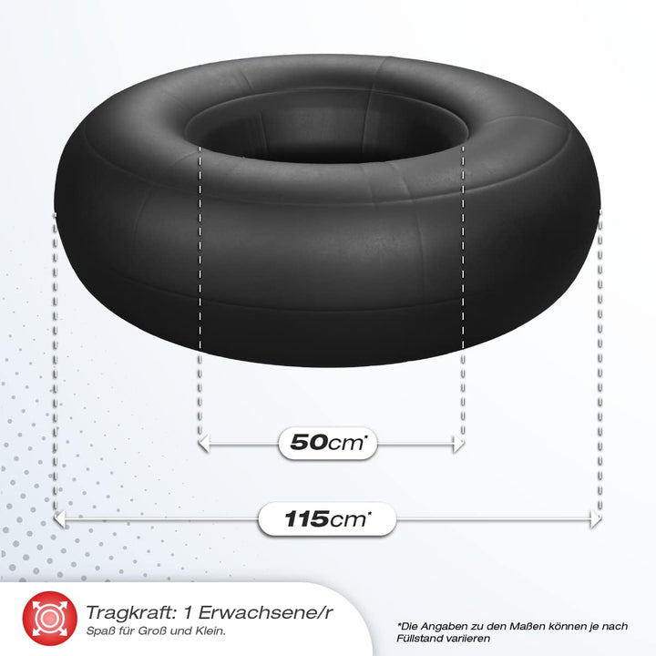 SKINHAWK Premium LKW Schlauch als Rodelreifen Snowtube Rutschreifen Bob Made IN