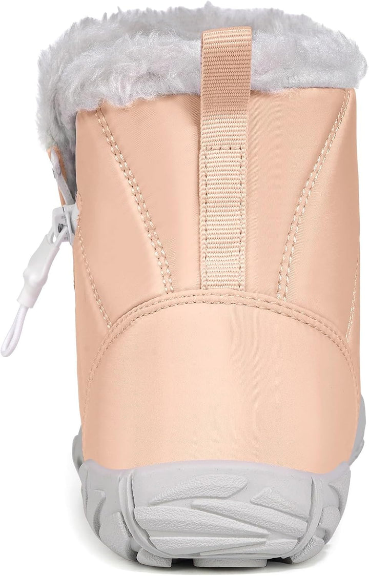 Unisex Kinder Barfussschuhe Winter Stiefel Warm Gefütterte Schneestiefel,Gr.29-39 30 EU Electric Pin
