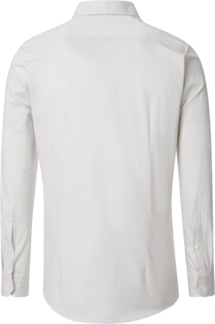 Venti - Body Fit - Herren Langarm Jerseyflex Hemd (144226500), Grösse:42, Farbe:Grün (300)