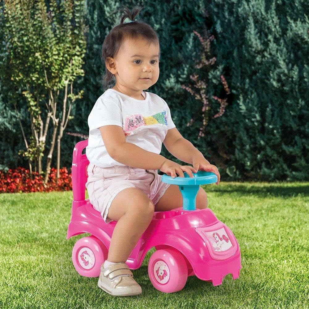 DOLU – 2522 Kinder Einhorn Sit n' Ride Push Along Auto Spielzeug – Pink