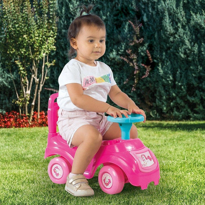 DOLU – 2522 Kinder Einhorn Sit n' Ride Push Along Auto Spielzeug – Pink