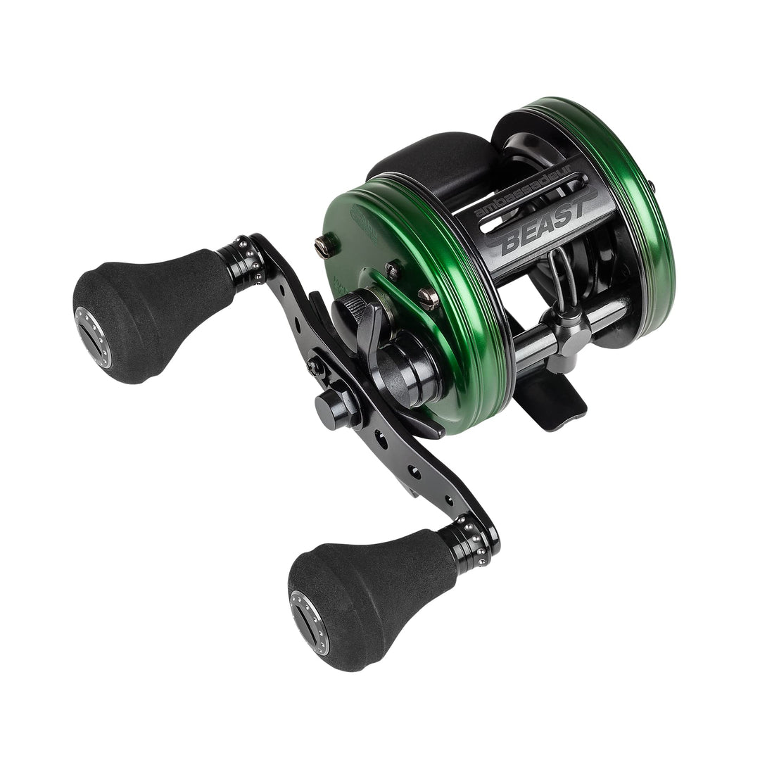 Abu Garcia Ambassadeur Beast HD runde Baitcaster Multirolle – Hechtangeln 5601 | Left Hand, 5601 | L