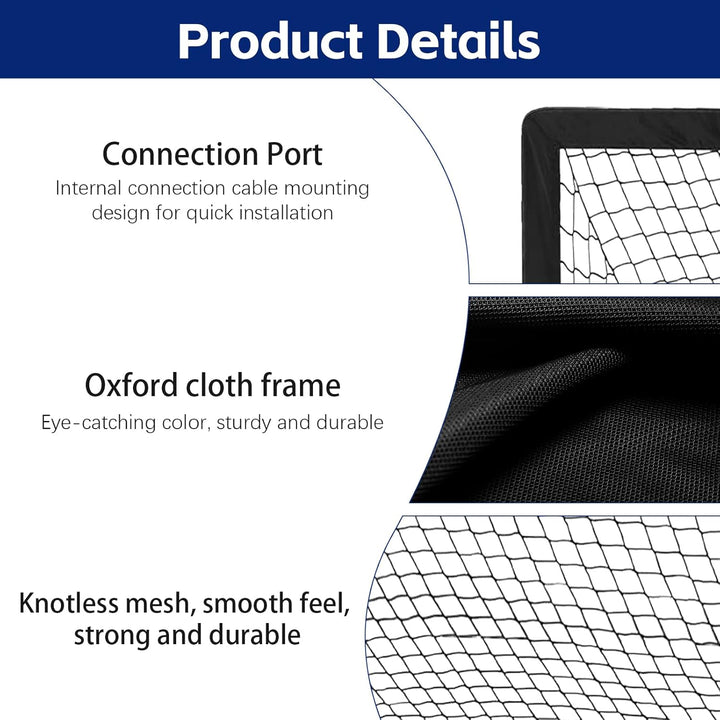 2er Fussballtor Kinder Set,grosses Fussballtor für Kinder und Erwachsene,Fussball-Tore Faltbar mit G